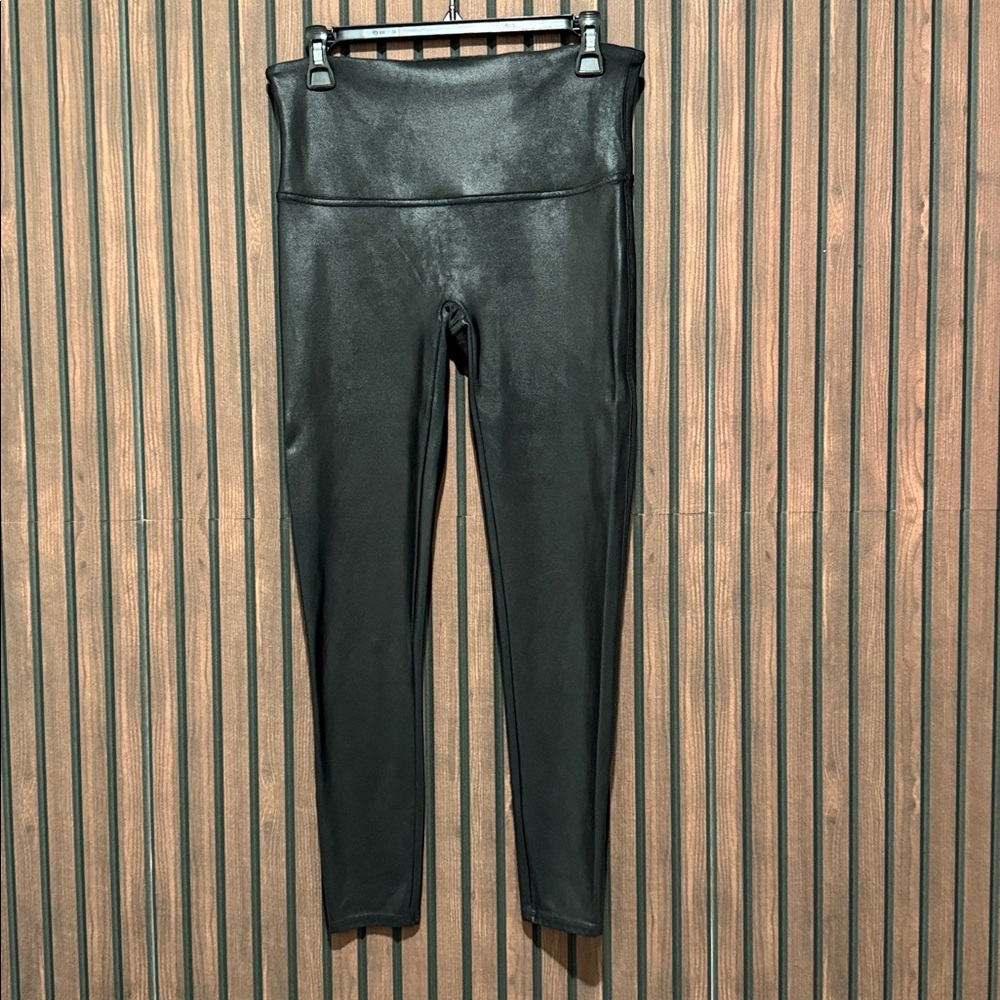 Spanx Faux Leather Leggings | Classic Black Shaping Fit | Sculpt & Smooth
